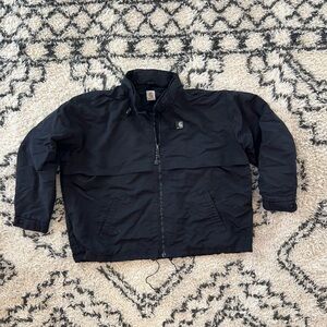 Carhartt Nylon Shoreline Jacket Men’s 2XL Storm Defender Black Pullover Hooded